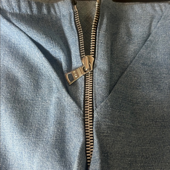 RtA Eliana Blue Denim Strapless Layered Top Size 4 Reg. $395 - Picture 8 of 12